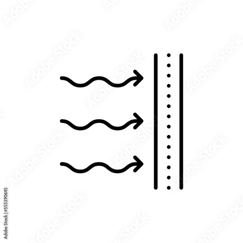 simple black wind protection sign