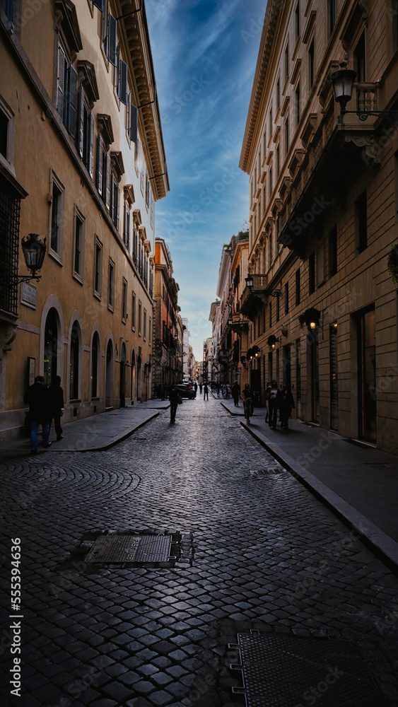 Old Italian streets of Rome