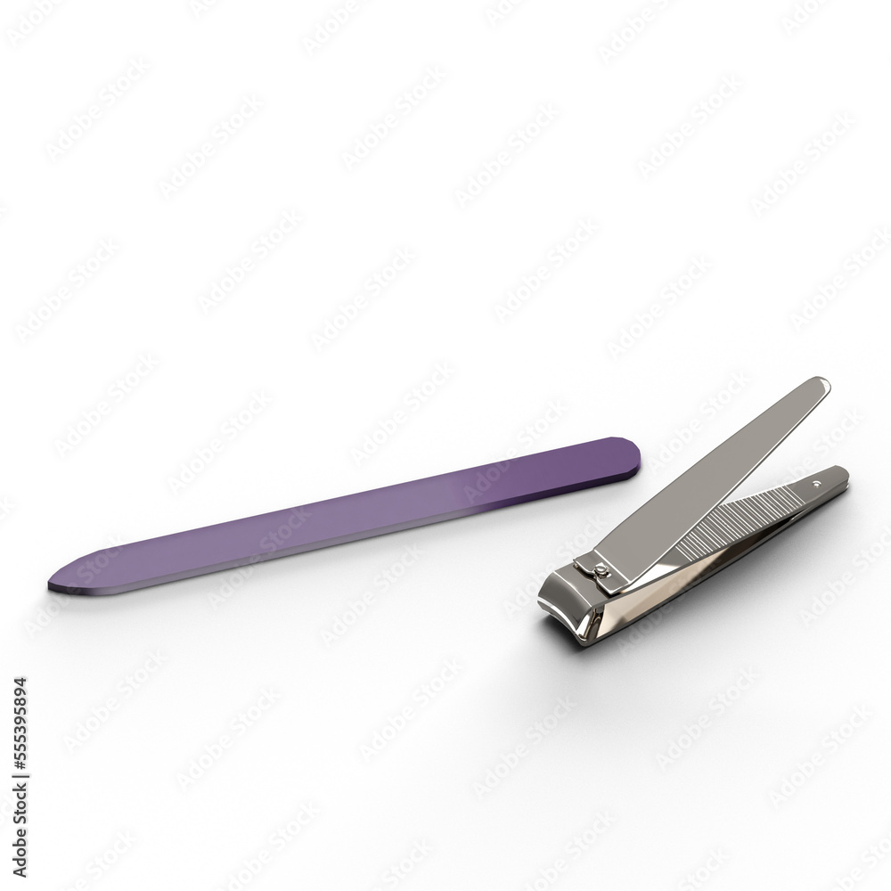 爪切り 爪磨き 爪やすり Nailclipper Nail File 3D rendered illustration 3DCG 透過PNG 影付き 透過影 半透明影 爪切り 爪磨き 爪やすり Nailclipper Nail File 3D rendered illustration 3DCG 透過PNG 影付き 透過影 半透明影