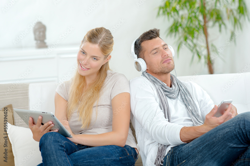 a couple working from home a couple working from home
