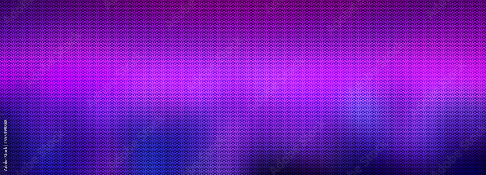 Purple neon metaverse gradient background blank. Horizontal banner or wallpaper tamplate. Copy space, place for text, text area. Bright illustration. Space web 3 technology texture