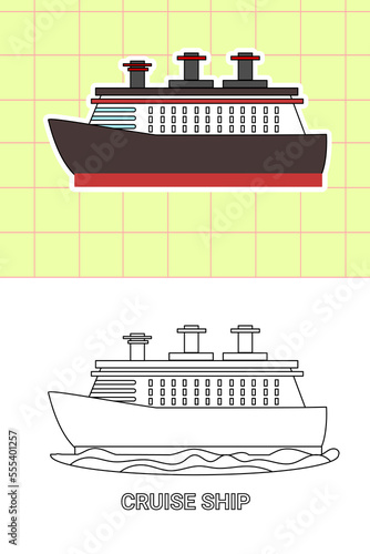 colouring page of all kind transportation