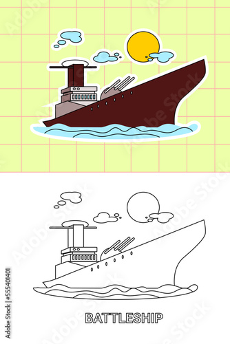 colouring page of all kind transportation