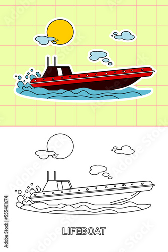colouring page of all kind transportation