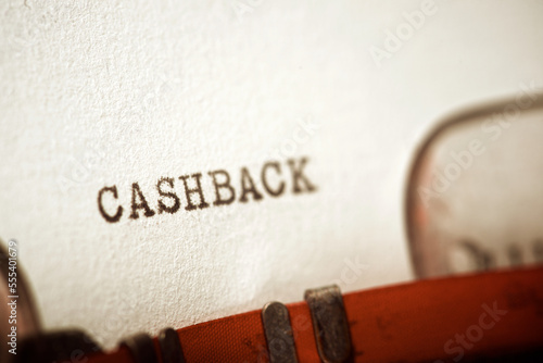 Cashback concept view