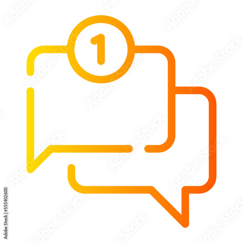 conversation gradient icon