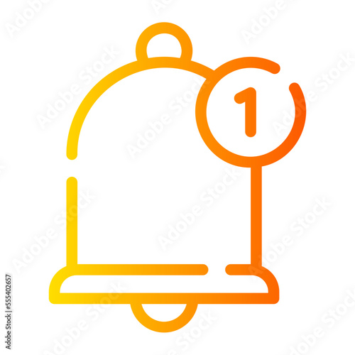 notification gradient icon