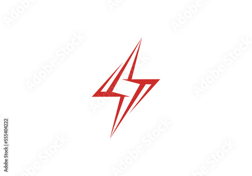 voltage electricity symbol logo initial company icon business logo background illustration