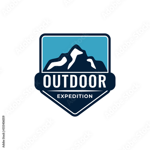 Mountains logo design vector template
