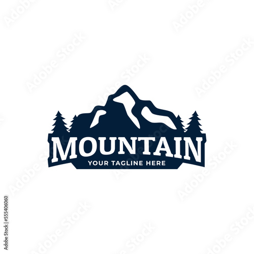 Mountains logo design vector template