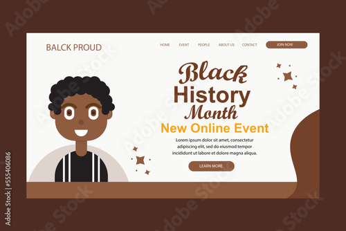 Landing page for black History Month photo