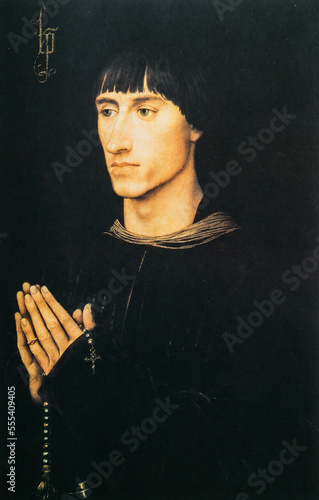 Rogier Van Der Weyden, Portrait Of Philip I Of Croy. Portrait Of Young Male. Rogier Van Der Weyden Or Roger De La Pasture Early Netherlandish Painter. photo