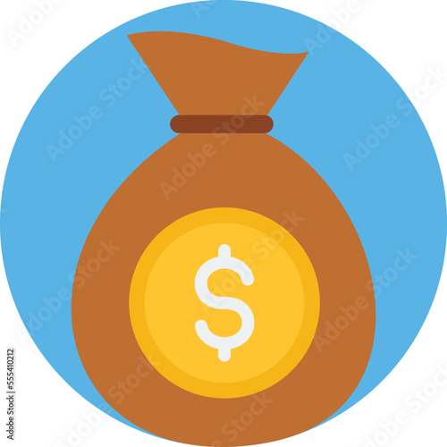 Dollar Sack Vector Icon
