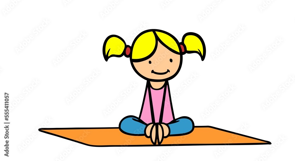 Woman doing yoga exercise called Seated Wide Angle Pose, Sanskrit name:  Upavista Konasana Stock Photo - Alamy