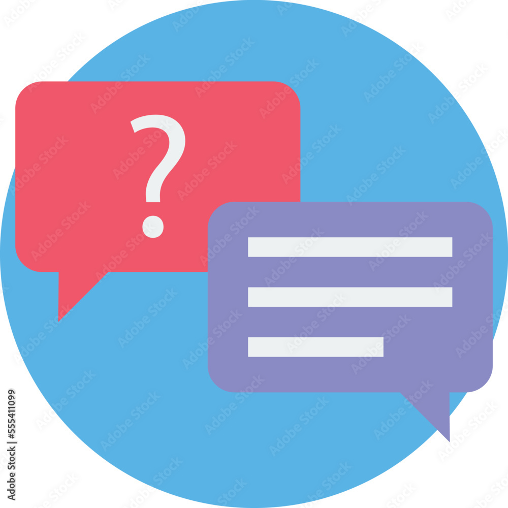 Question Message Vector Icon
Question Message Vector Icon