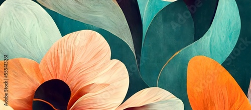  Organic floral wallpaper. Abstract background illustration
