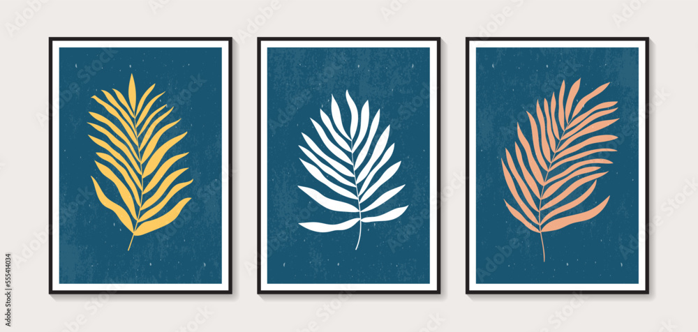 Botanical wall art vector set. Abstract Plant Art design for print, cover, wallpaper, Minimal and natural wall art. Vector illustration. Botanical wall art vector set. Abstract Plant Art design for print, cover, wallpaper, Minimal and natural wall art. Vector illustration.