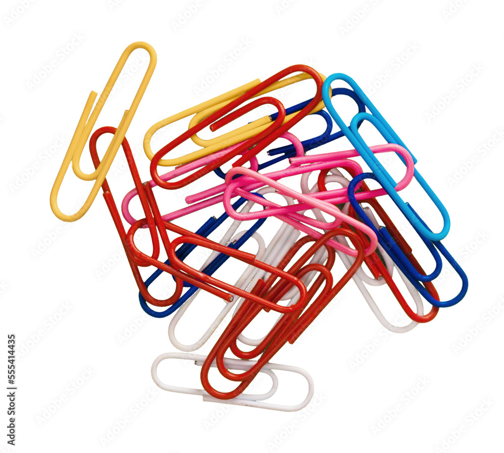 Many colored paper clip collection Many colored paper clip collection