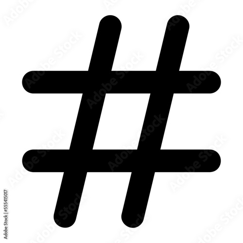hastag glyph icon