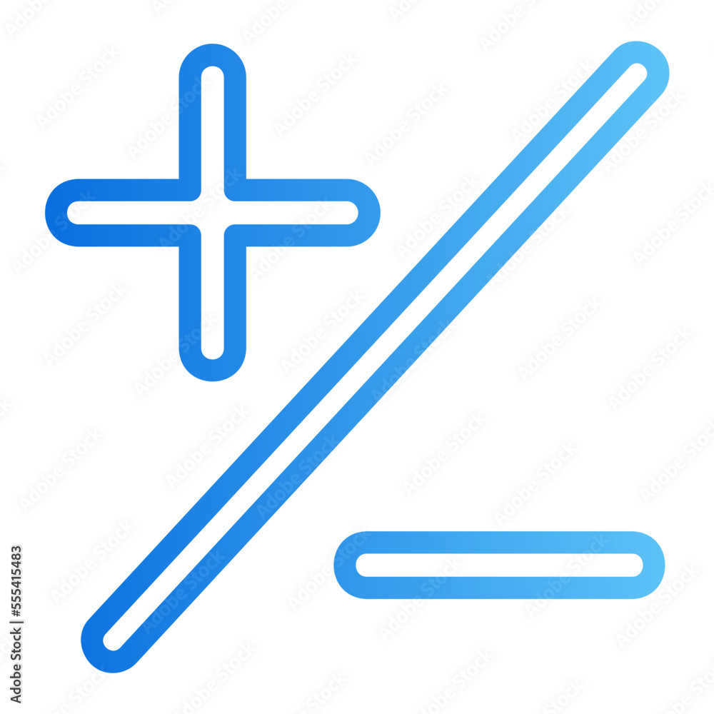 Obraz premium mathematics gradient icon