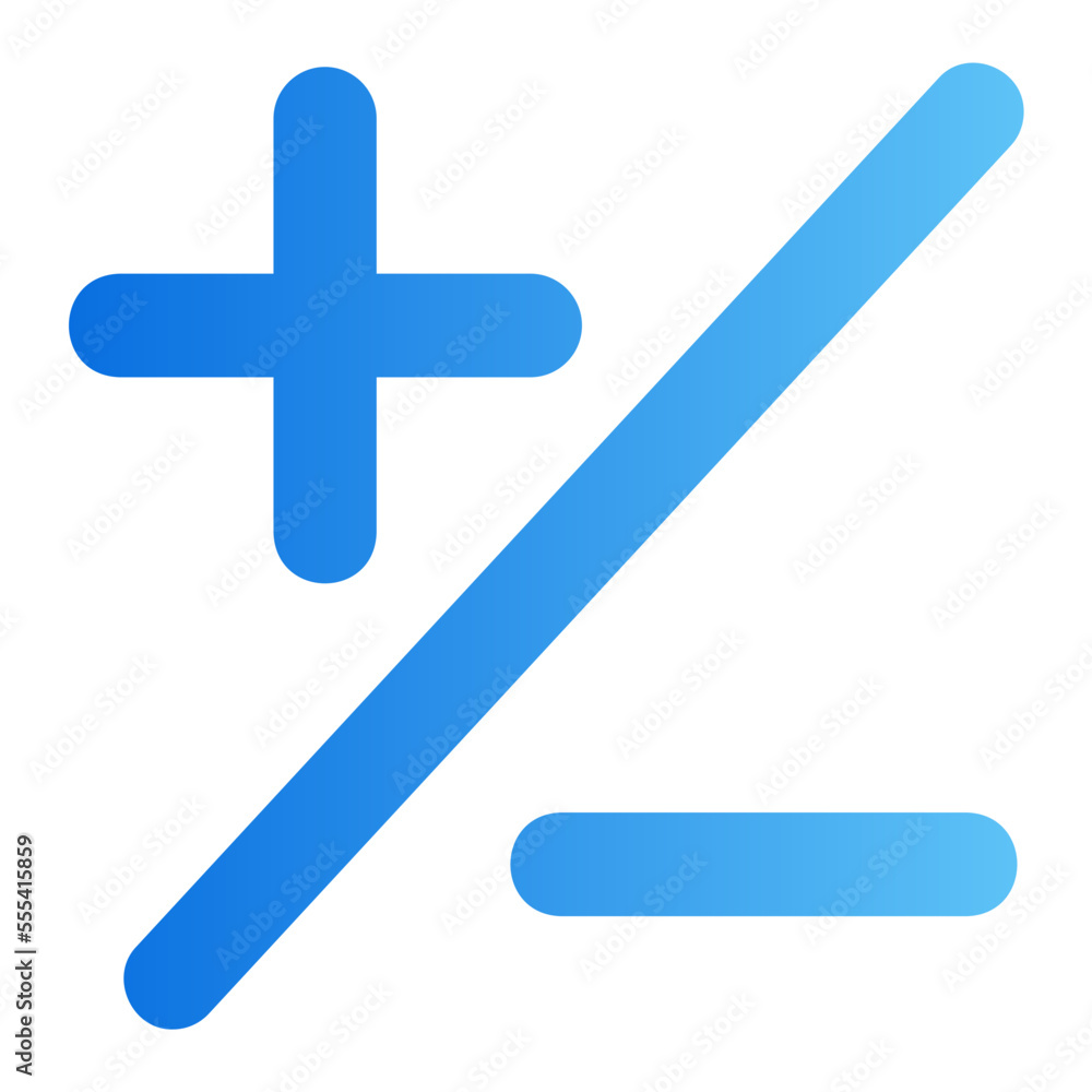 Obraz premium mathematics gradient icon