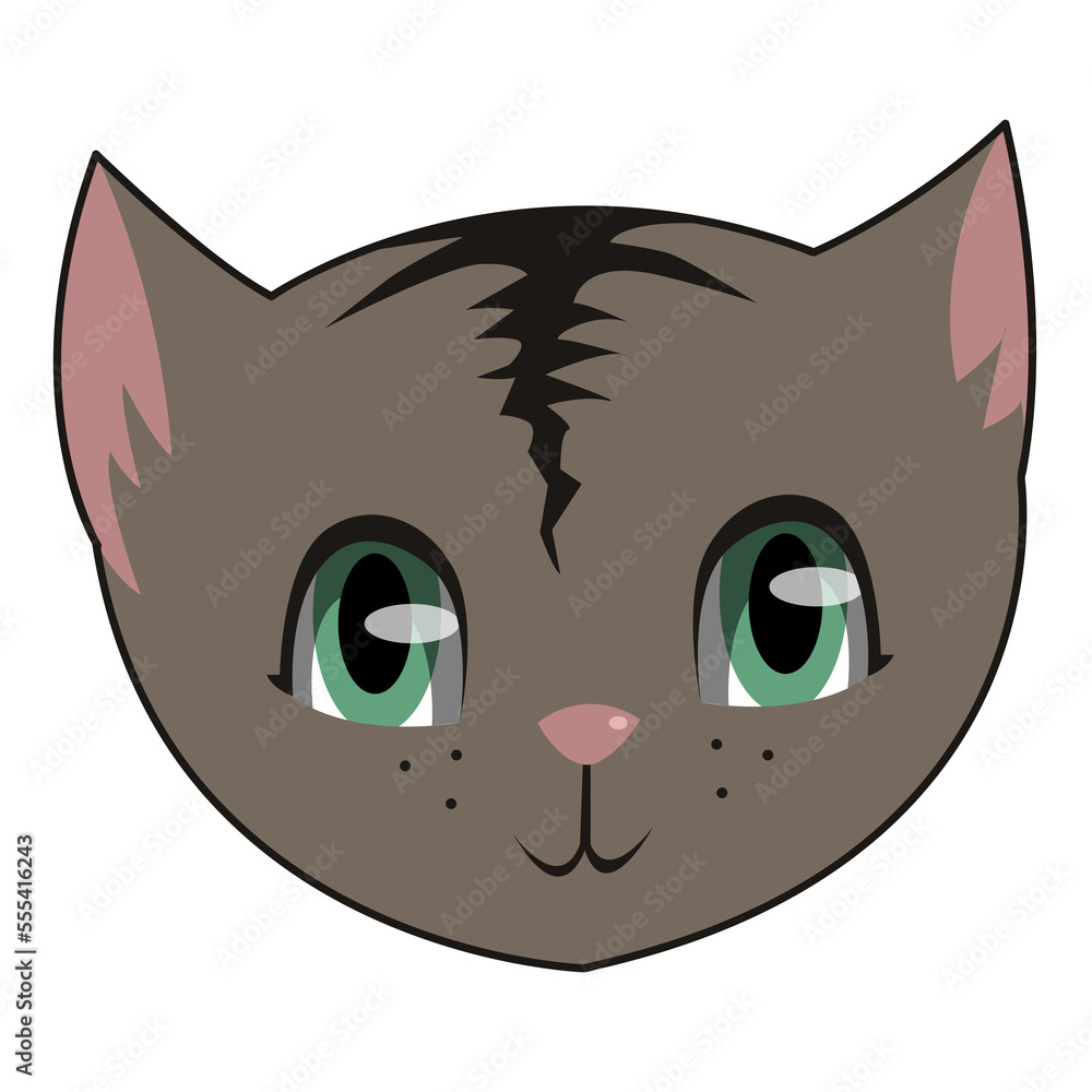 Cute Cat Illustration PNG Transparent
