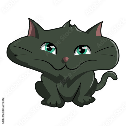 Cute Cat Illustration PNG Transparent