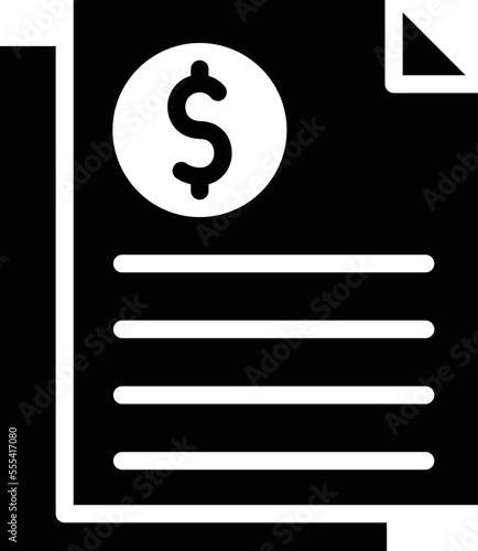 Expense File Vector Icon 