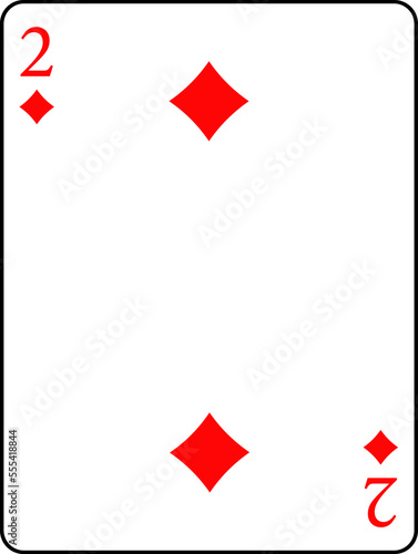 A deck of poker cards. Double tambourine.