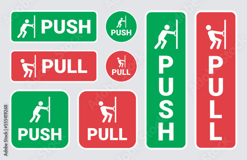 Push Pull Door Sign Collection