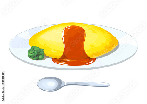 オムライスのイラスト