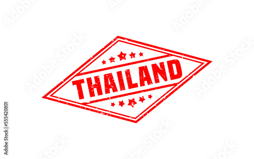 THAILAND rubber stamp with grunge style on white background