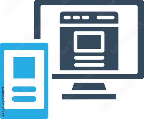 Website Responsive Vector Icon
