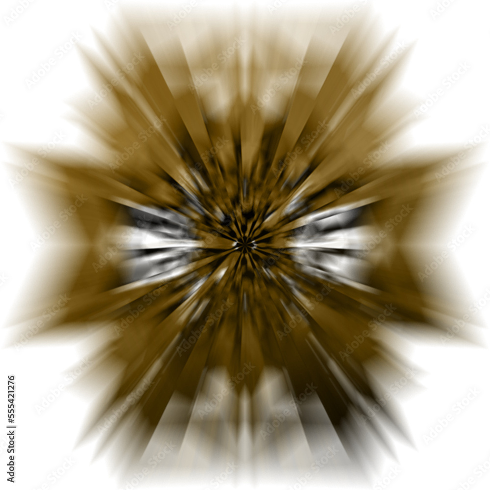 Obraz premium Abstract transparent golden burst texture design element.