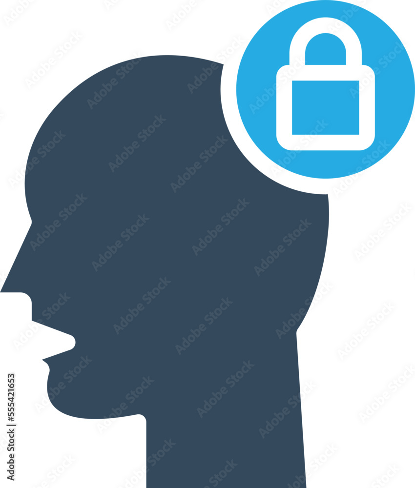 Mind Lock Vector Icon
Mind Lock Vector Icon