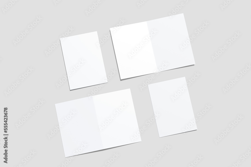 A5 Bifold Brochure Blank Mockup A5 Bifold Brochure Blank Mockup