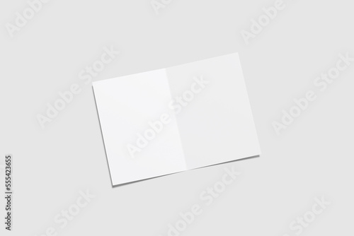 A5 Bifold Brochure Blank Mockup