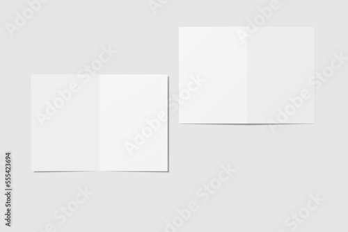 A5 Bifold Brochure Blank Mockup