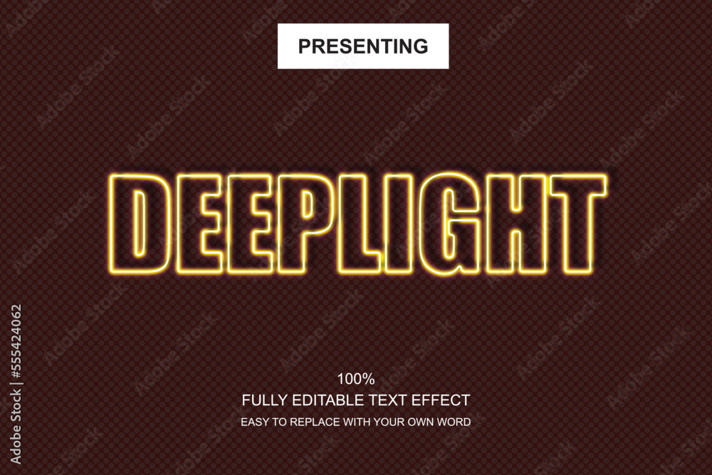 Special font editable adobe illustrator text effect. 100 editable text