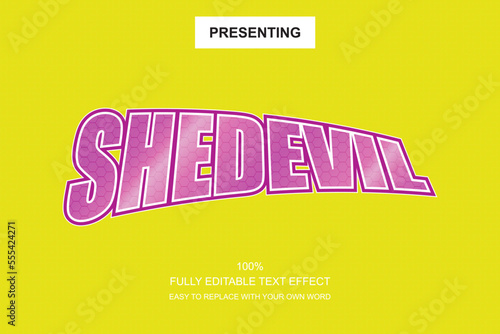 Special font editable adobe illustrator text effect. 100% editable text with an effect good for title and Text typography work