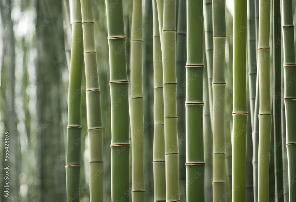 Illustration of bamboo forest, generative ai Illustration of bamboo forest, generative ai
