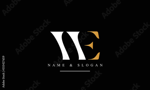 WE, EW, W, E abstract letters logo monogram