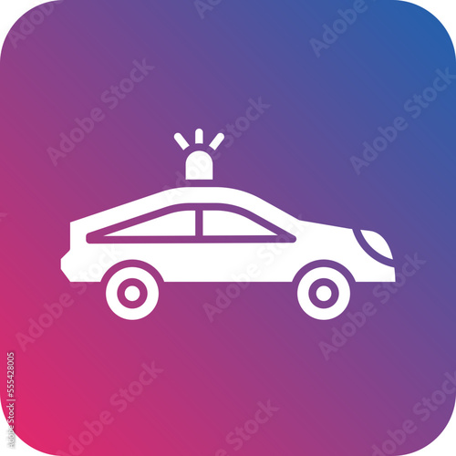 Police Car Icon Style
