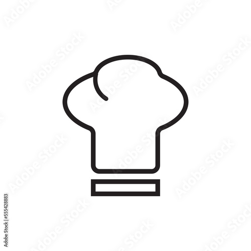 Chef icon. Profesional coking line vector ilustration.