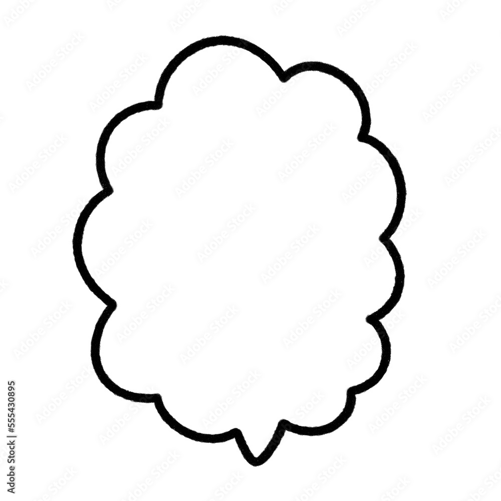 Speech bubble line. Speech bubble line.