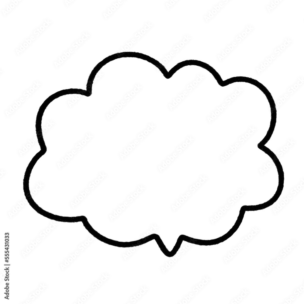 Speech bubble line. Speech bubble line.