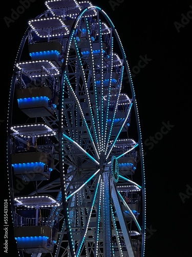  Colorful ferris wheel in Tirana ,albanian capital city. 