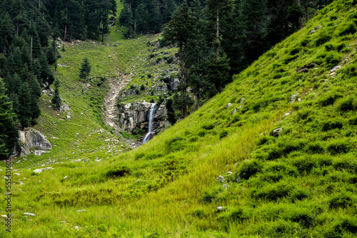 landscape in the mountains Waterfall
