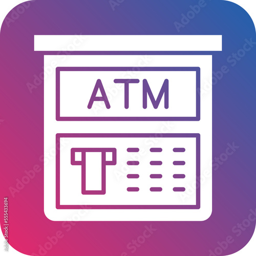 Atm Machine Icon Style
