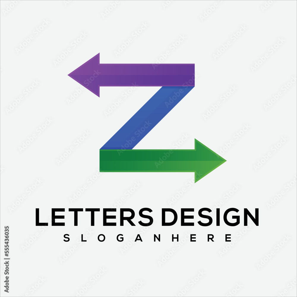 Letter z design logo vector icon illustration 